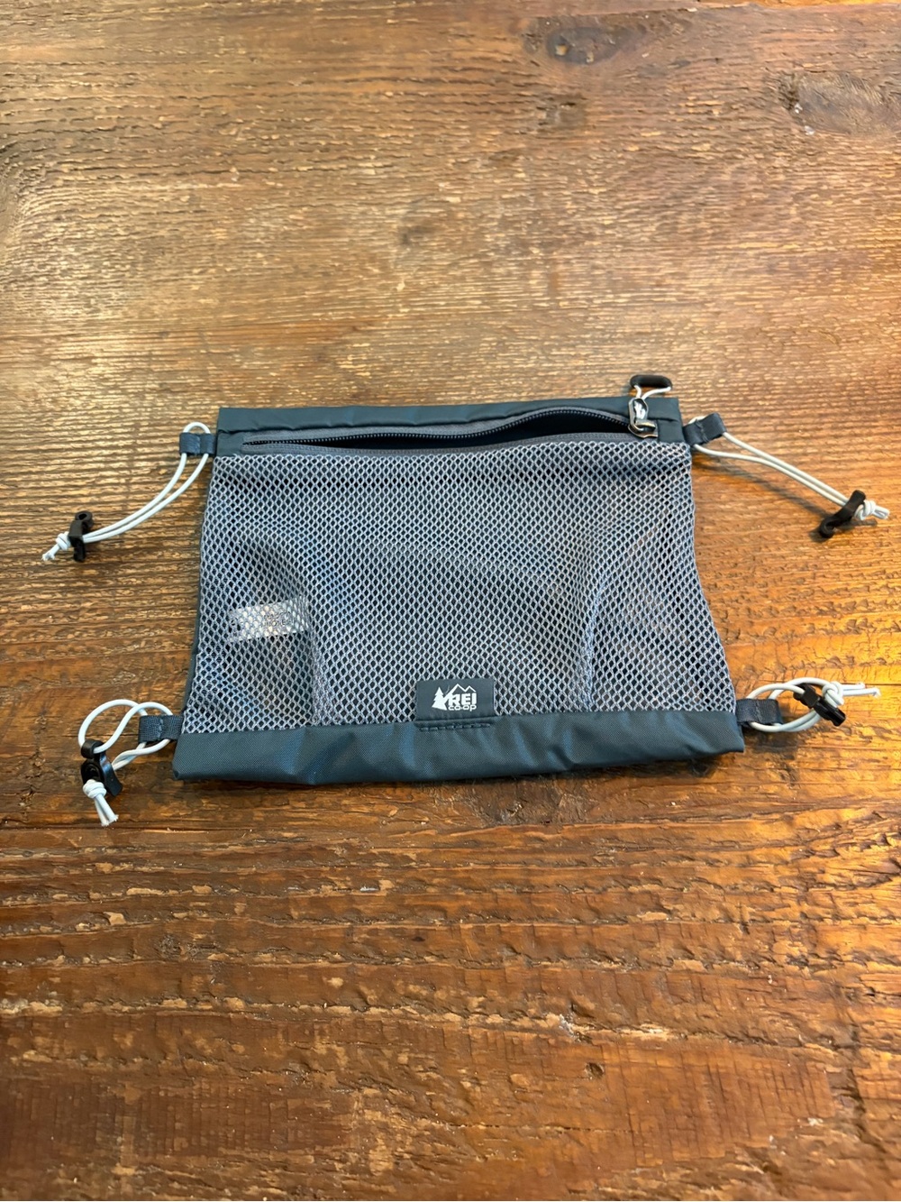 REI Black Mesh Utility Pouch - Hands-Free Organizer